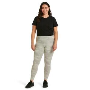 Athleta Women's Elation Camo 7/8 Tight Leggings - Gray/White, Size Medium